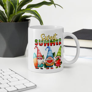 White glossy mug