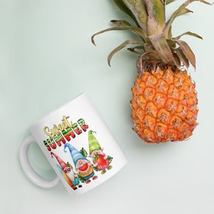 White glossy mug