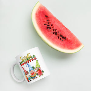 White glossy mug