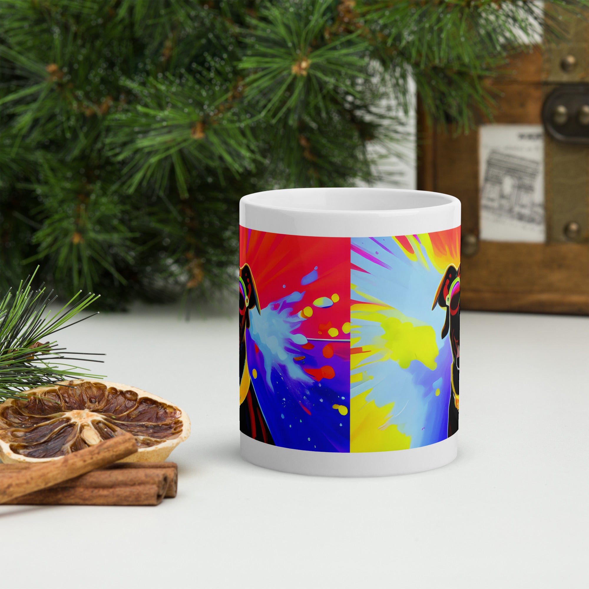 Coffee Cup, White glossy mug, Your Dog Mug, Tea, Gift for Her, Gift for him
