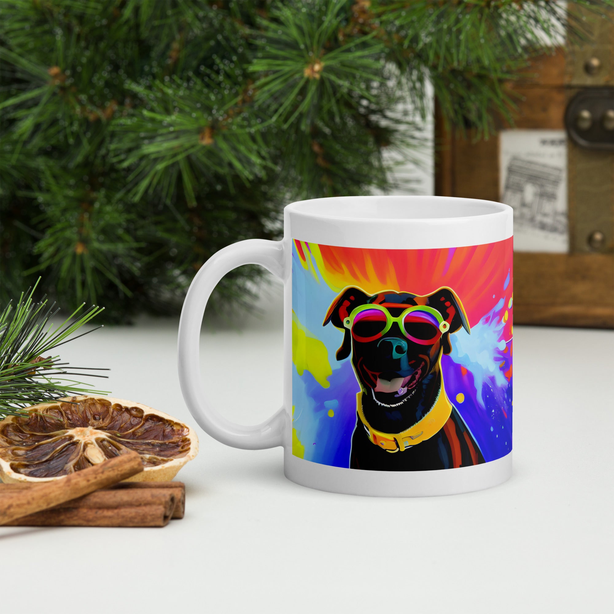 Coffee Cup, White glossy mug, Your Dog Mug, Tea, Gift for Her, Gift for him