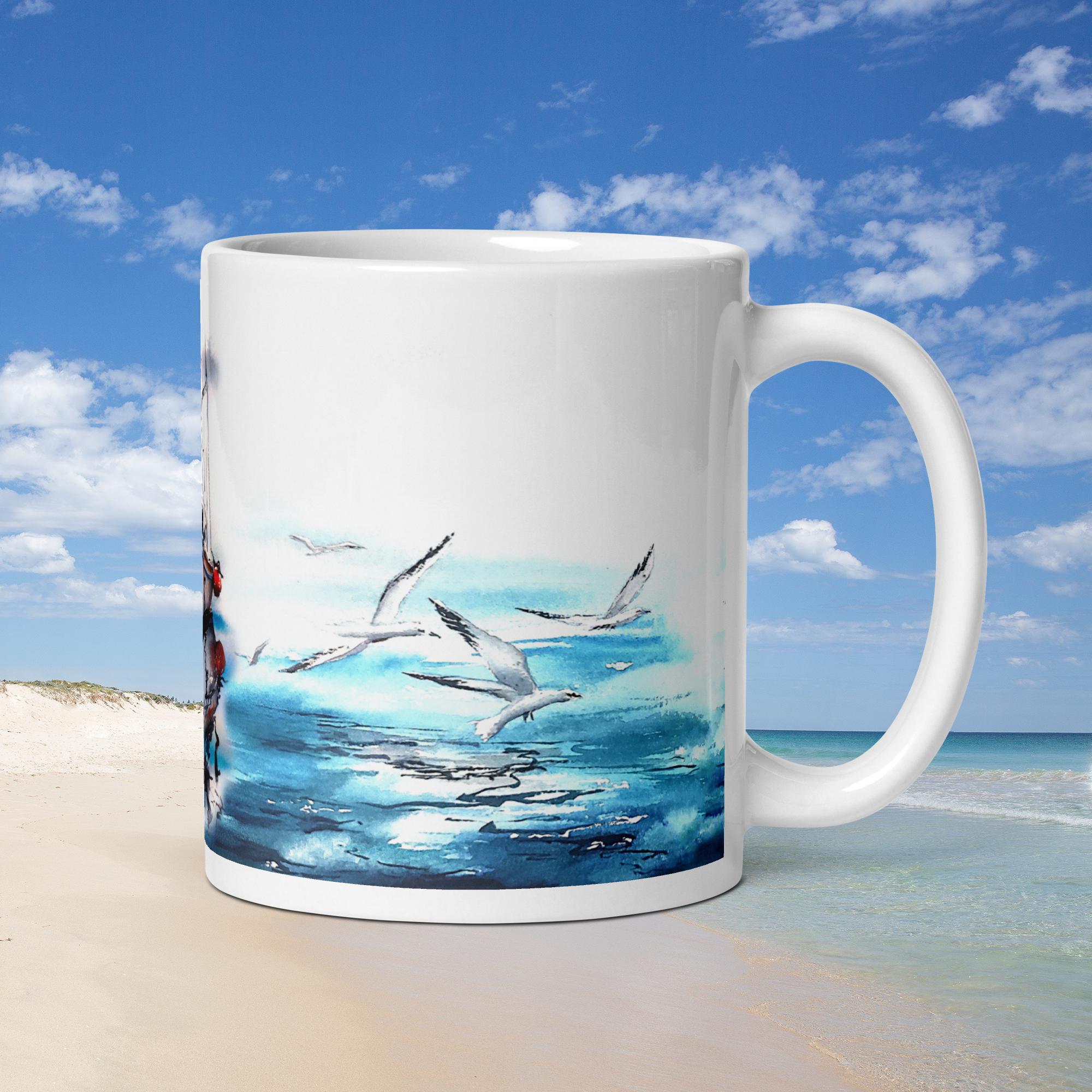 Coffee cup, Coffee mug, Tea, White glossy mug