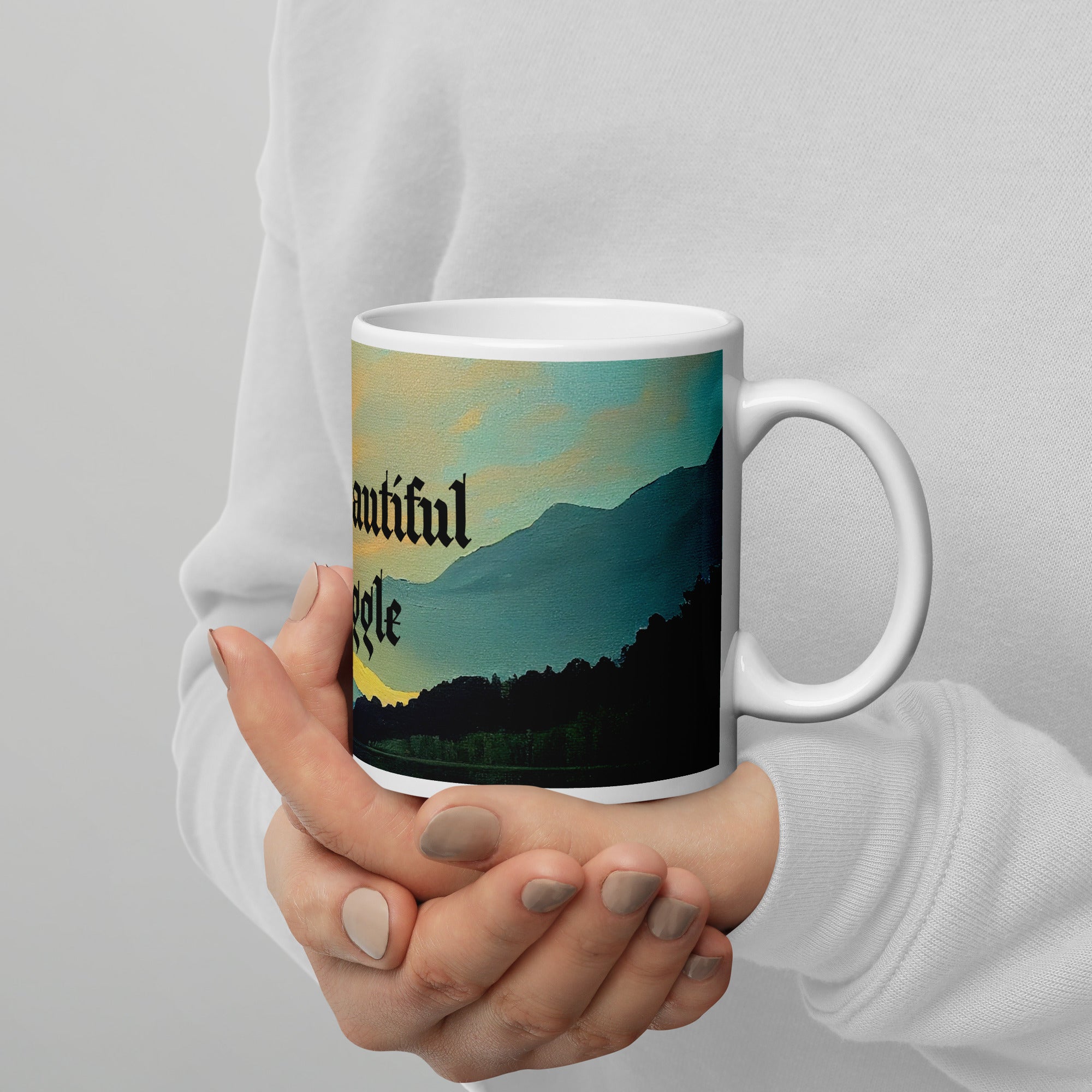 Coffee cup, White glossy mug, Gift for dad, mom, friends, family, teacher