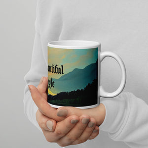 Coffee cup, White glossy mug, Gift for dad, mom, friends, family, teacher