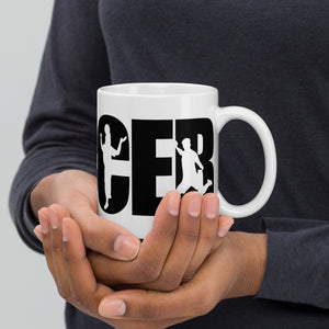 White glossy mug, SOCCER Mug, Coffee Cup, Tea, Gift for Her, Gift