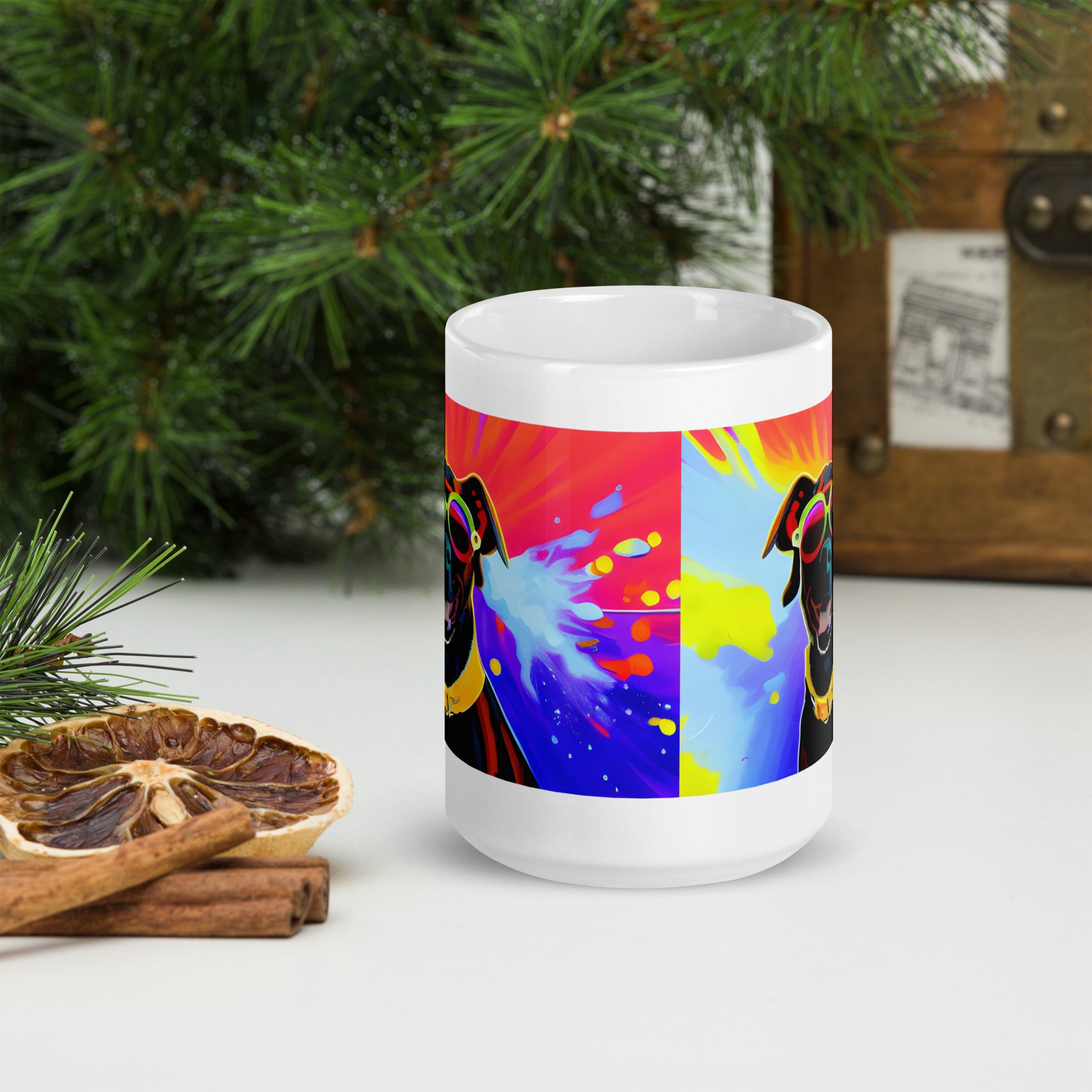 Coffee Cup, White glossy mug, Your Dog Mug, Tea, Gift for Her, Gift for him