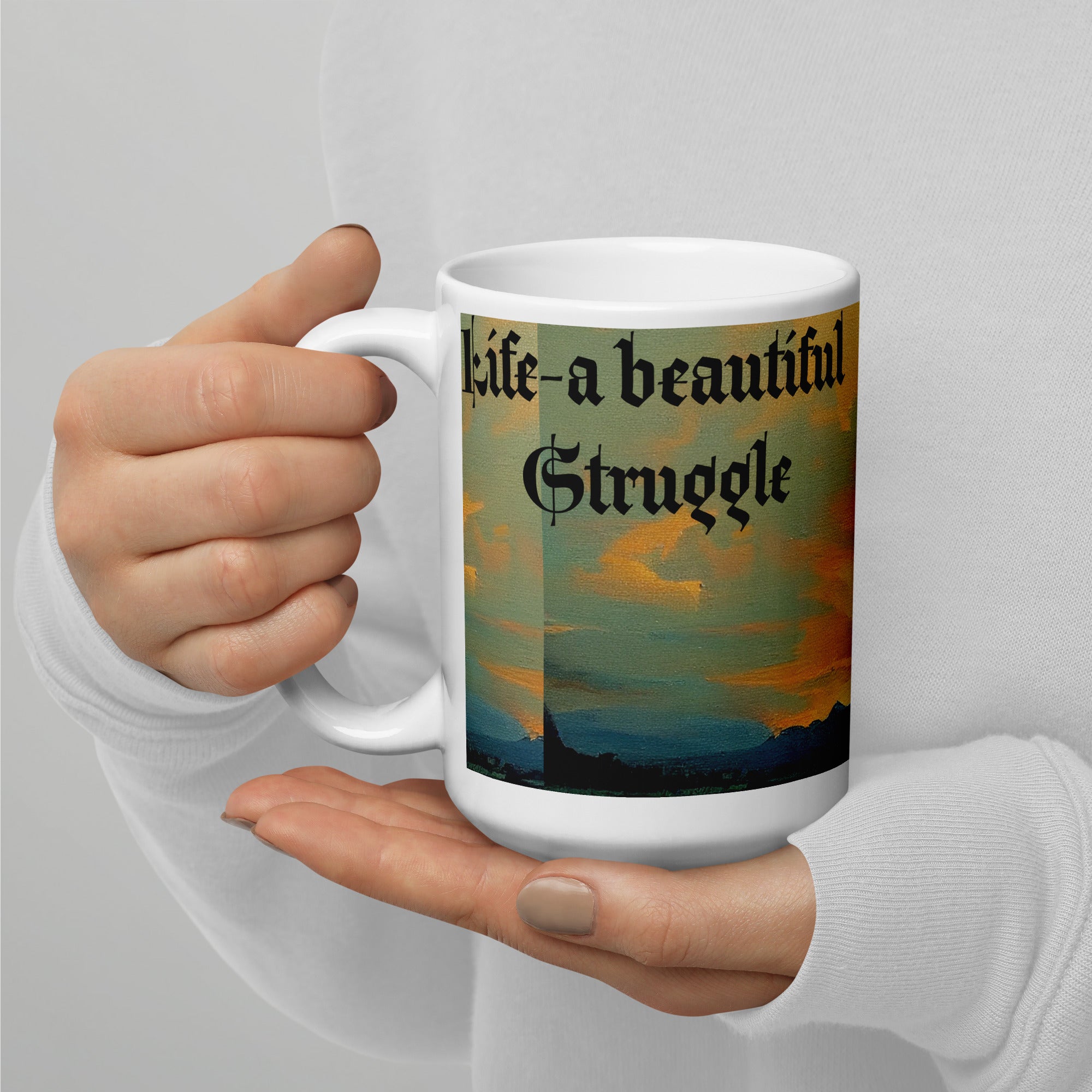 Coffee cup, White glossy mug, Gift for dad, mom, friends, family, teacher