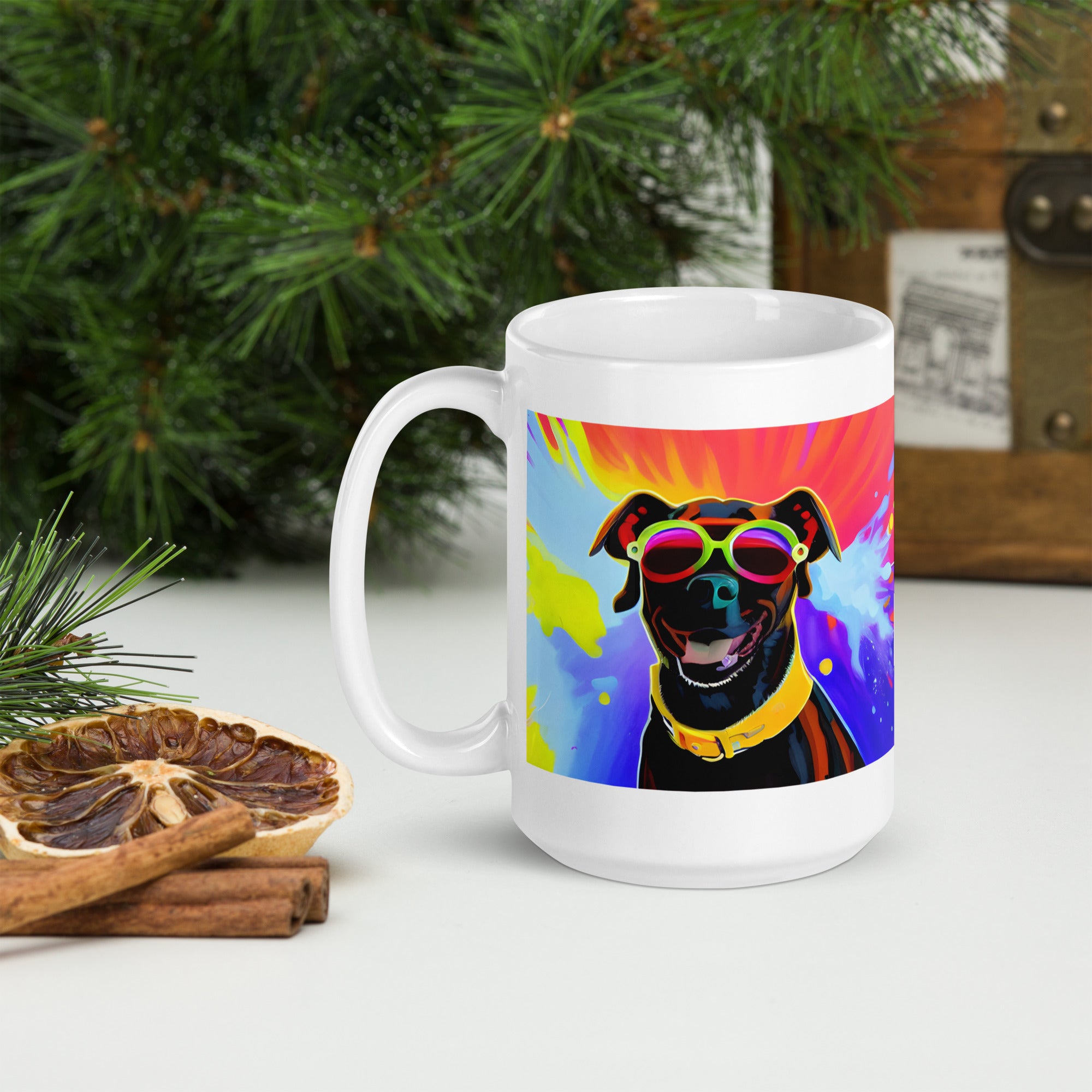 Coffee Cup, White glossy mug, Your Dog Mug, Tea, Gift for Her, Gift for him