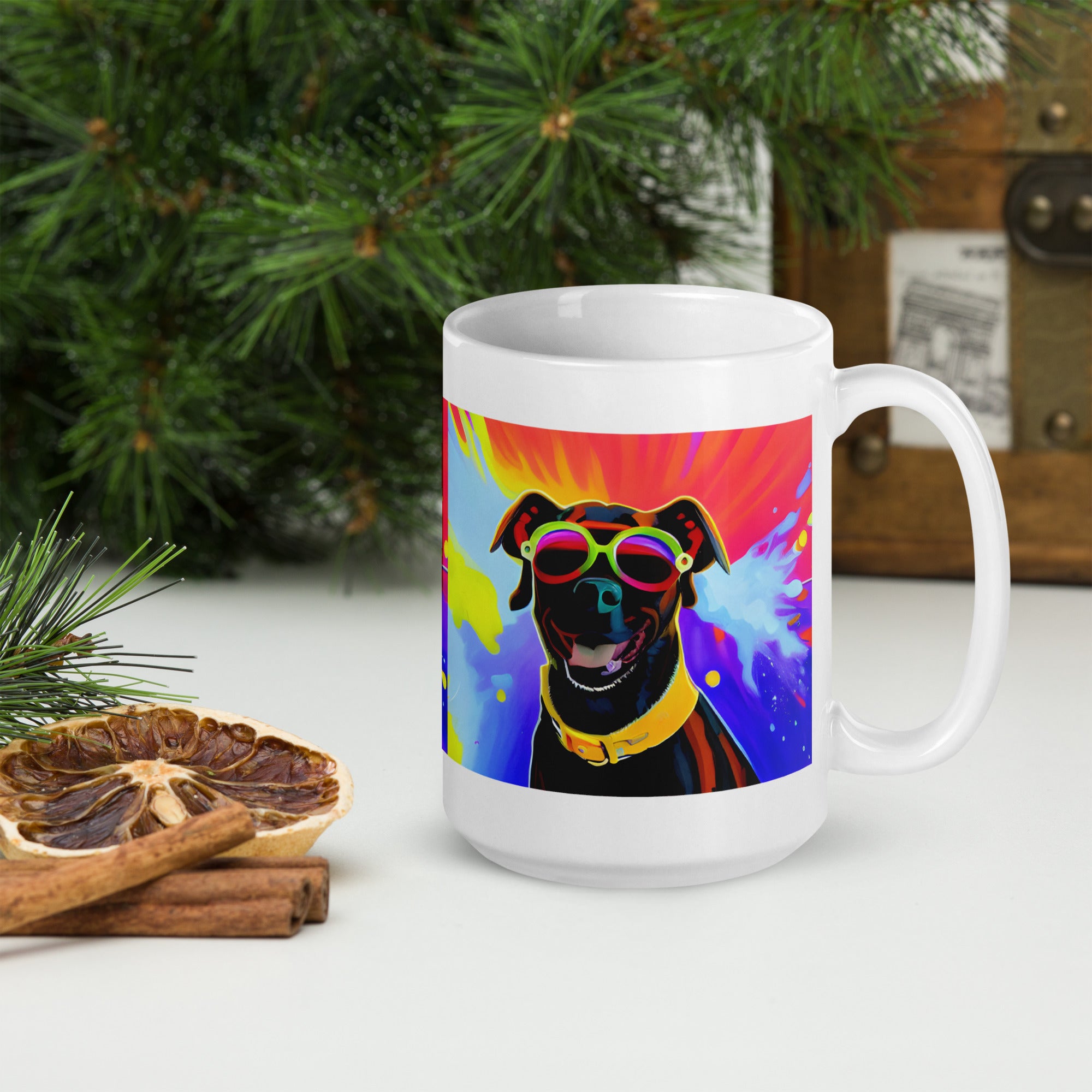 Coffee Cup, White glossy mug, Your Dog Mug, Tea, Gift for Her, Gift for him