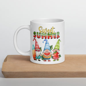White glossy mug