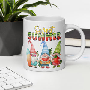 White glossy mug