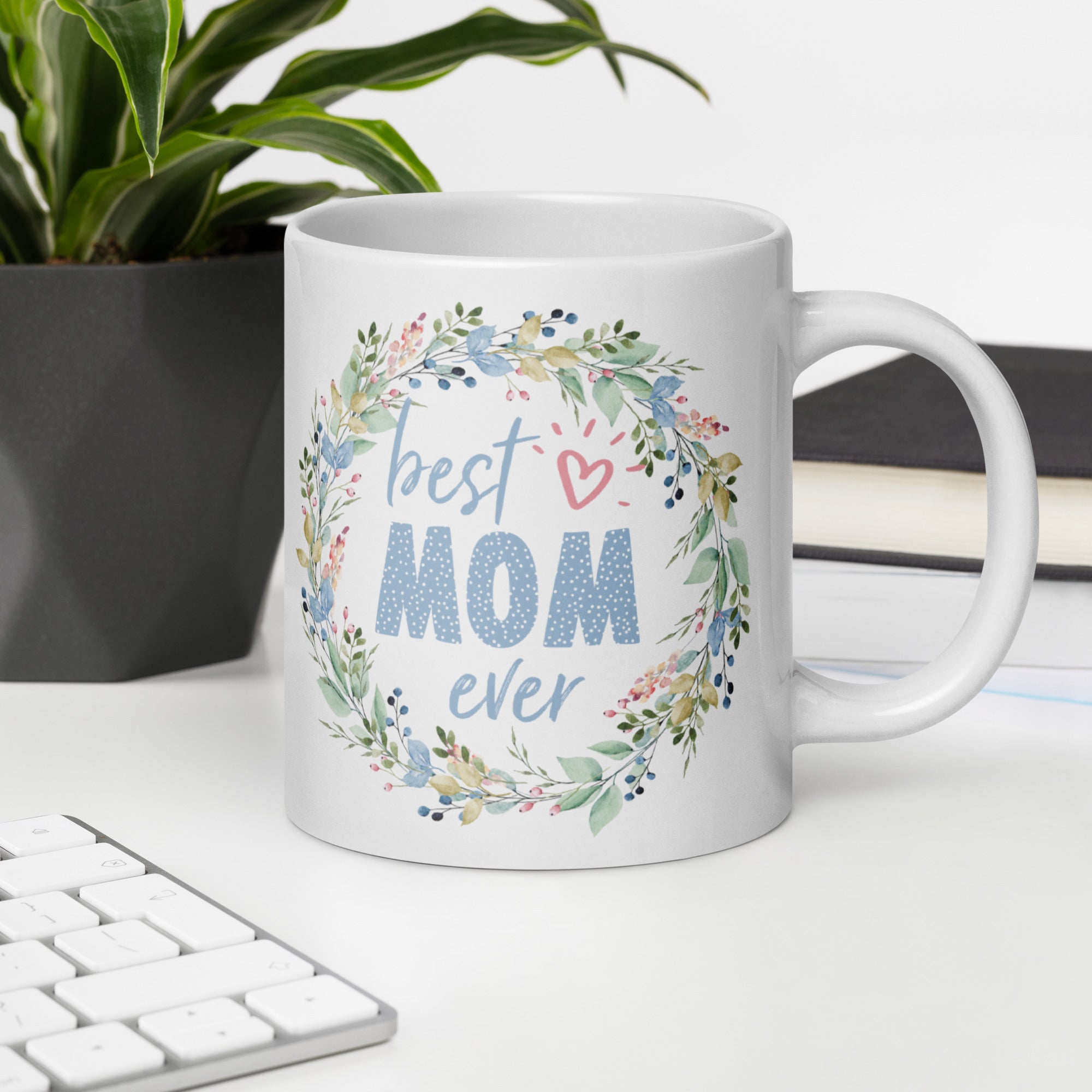 White glossy mug, 11 OZ, 15 OZ, 20 OZ  Mother's Day Coffee Cup, Coffee Mug