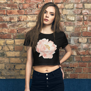Women’s Crop Tee, Flower Tee, Evening, party, gift, back to school,