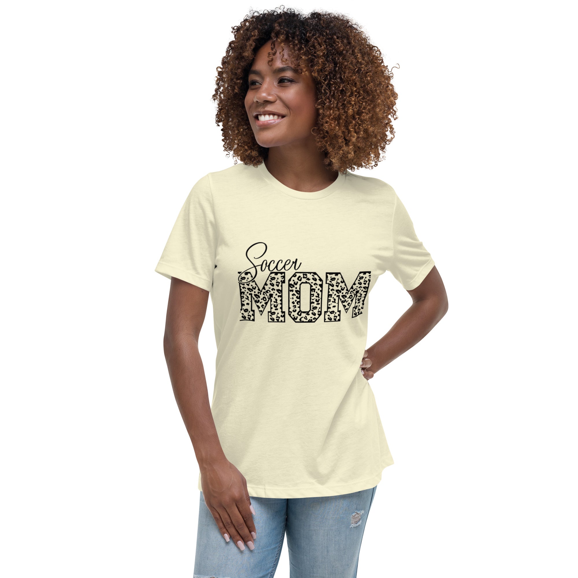 Women's Relaxed T-Shirt, Soccer Mom T Shirt, Gift for her