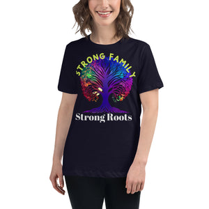 Women's Relaxed T-Shirt, Back to School, Strong Family T shirt, gift