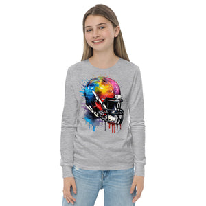 Youth long sleeve tee, Football tee, gift idea