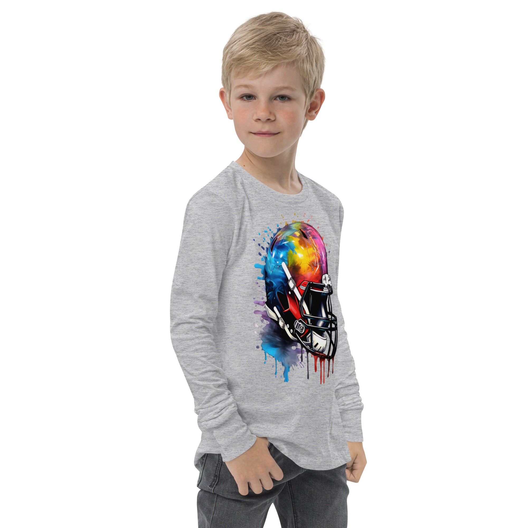 Youth long sleeve tee, Football tee, gift idea
