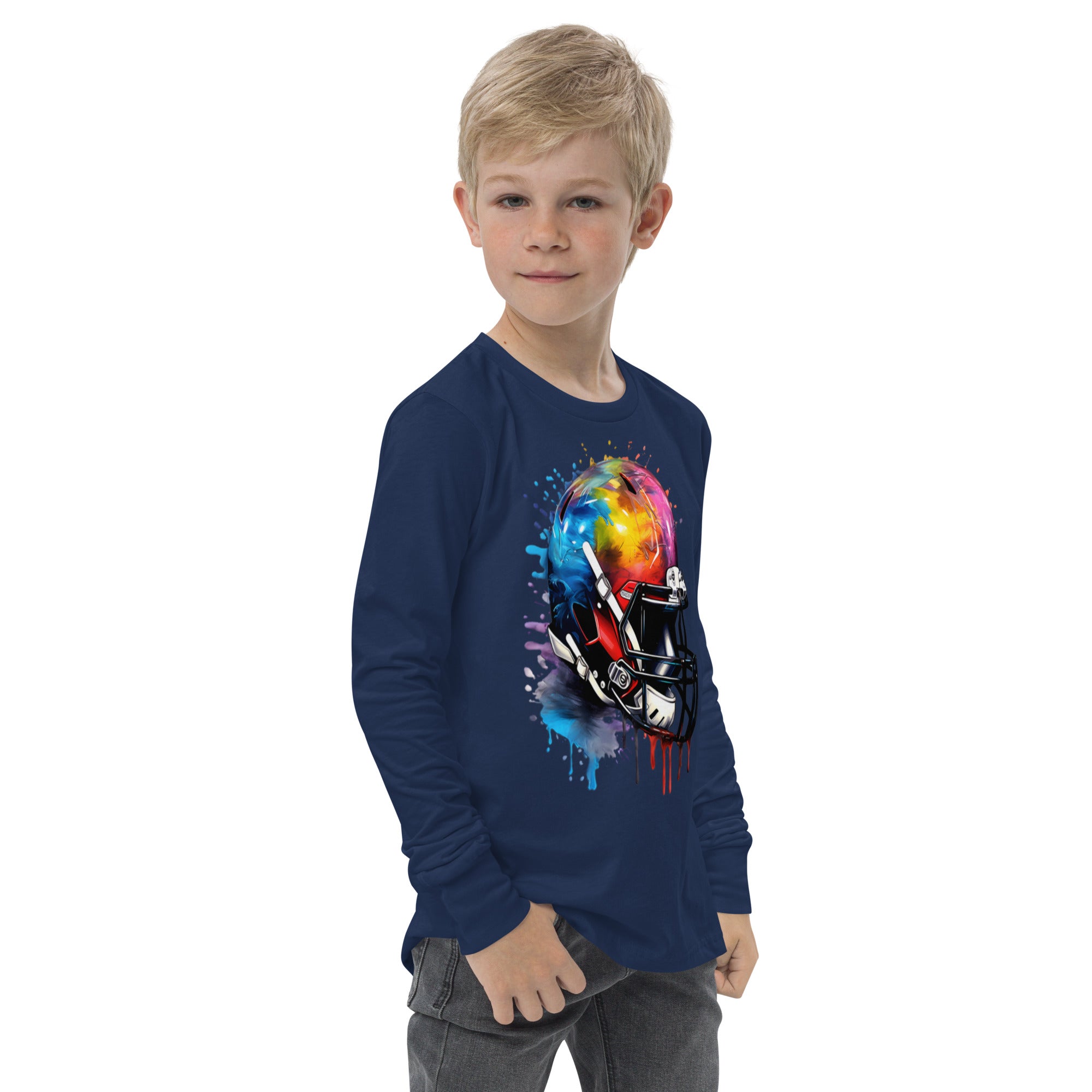 Youth long sleeve tee, Football tee, gift idea