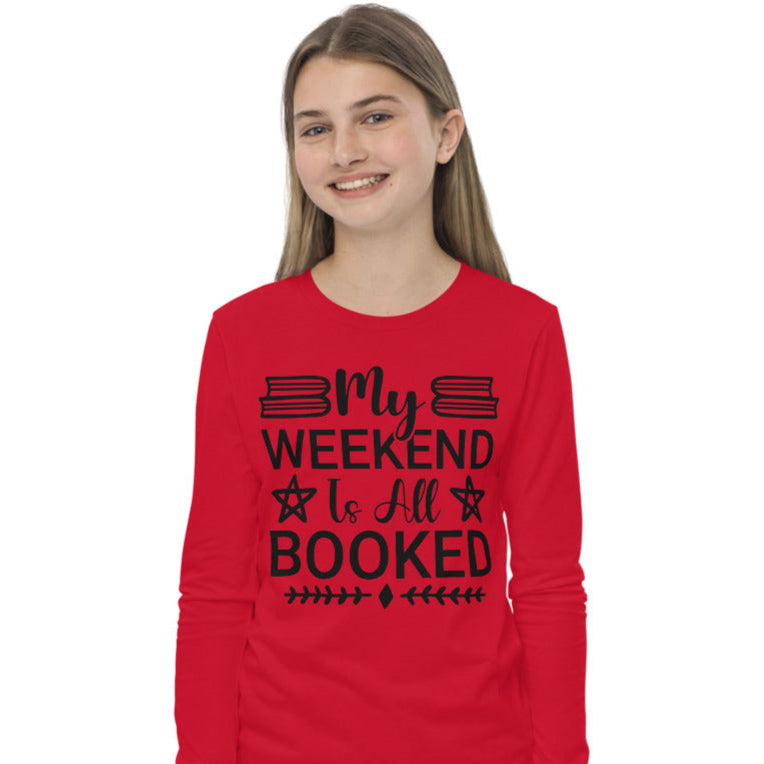 Long-Sleeve-Tee, Back to School T-Shirt- Athletic,100% Combed Cotton