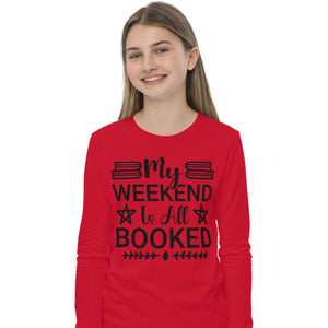 Long-Sleeve-Tee, Back to School T-Shirt- Athletic,100% Combed Cotton