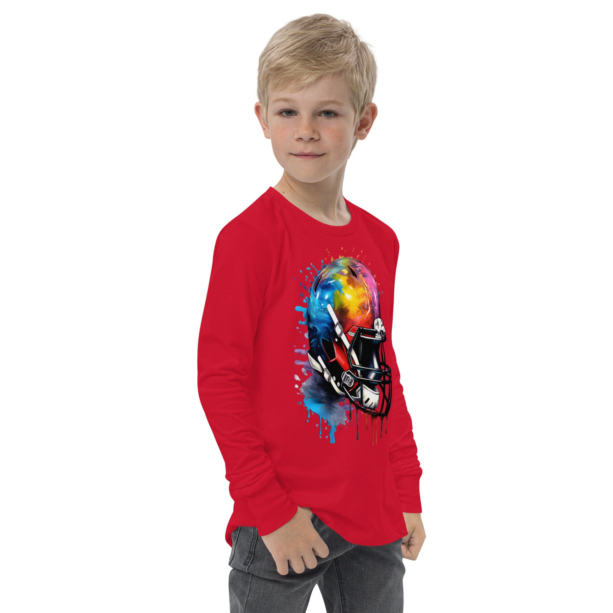 Youth long sleeve tee, Football tee, gift idea