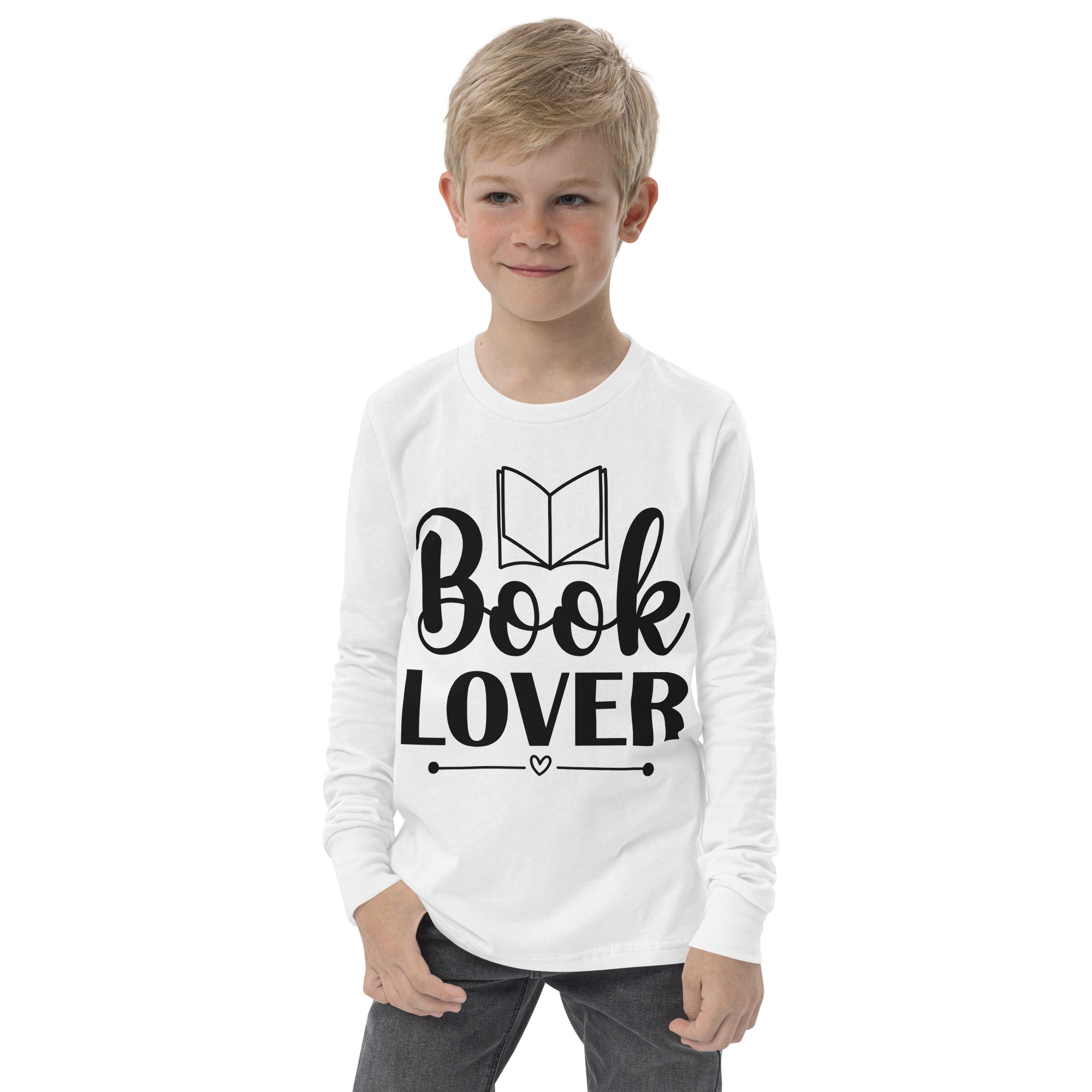 Youth Long-Sleeve-Tee, Back to School T-Shirt- Athletic,100% Combed Cotton