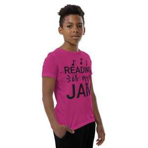 Youth Short Sleeve T-Shirt, Reading is my Jam, T shirt, back to School T shirt
