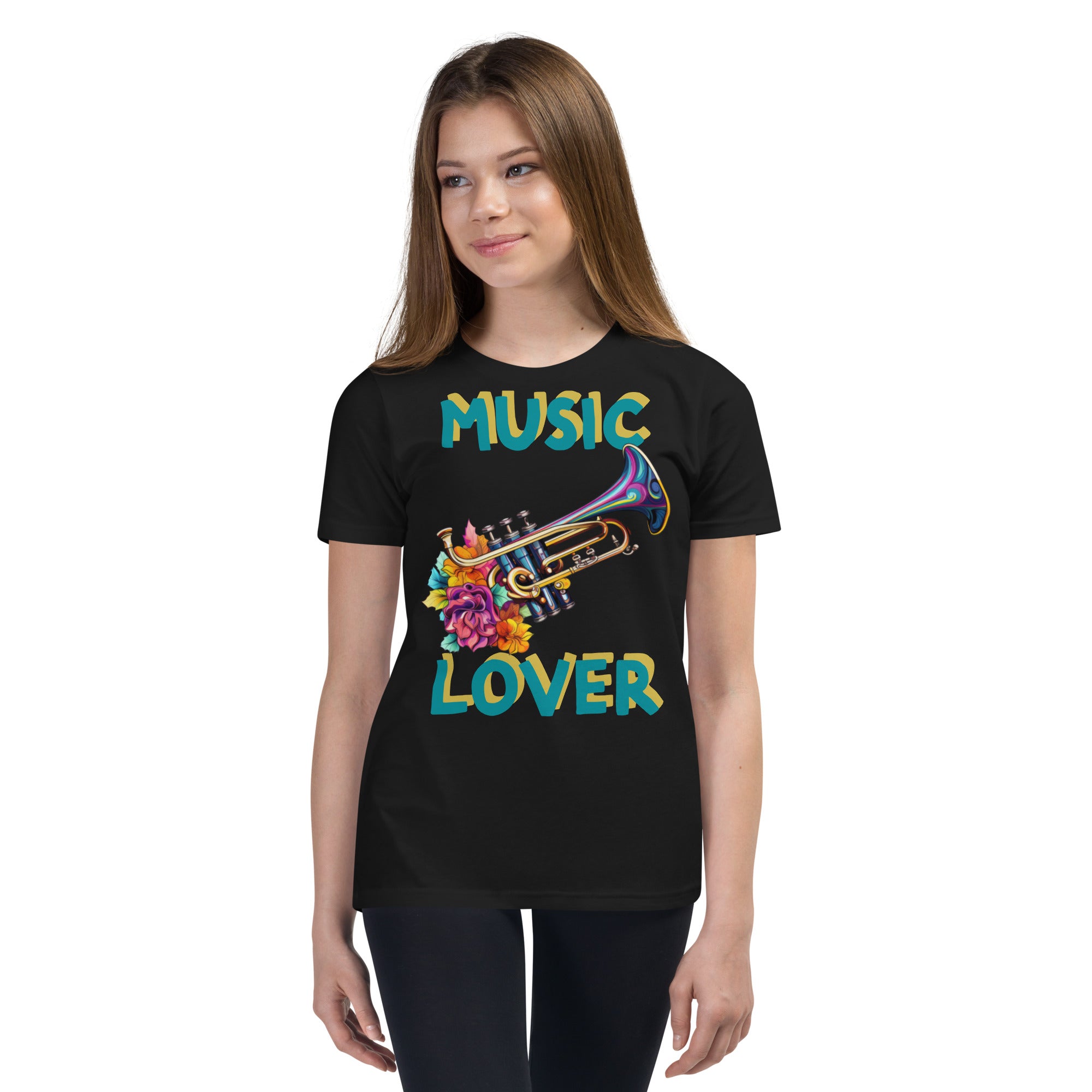 Youth Short Sleeve T-Shirt. Music Lover T Shirt, Back to School, S to XL