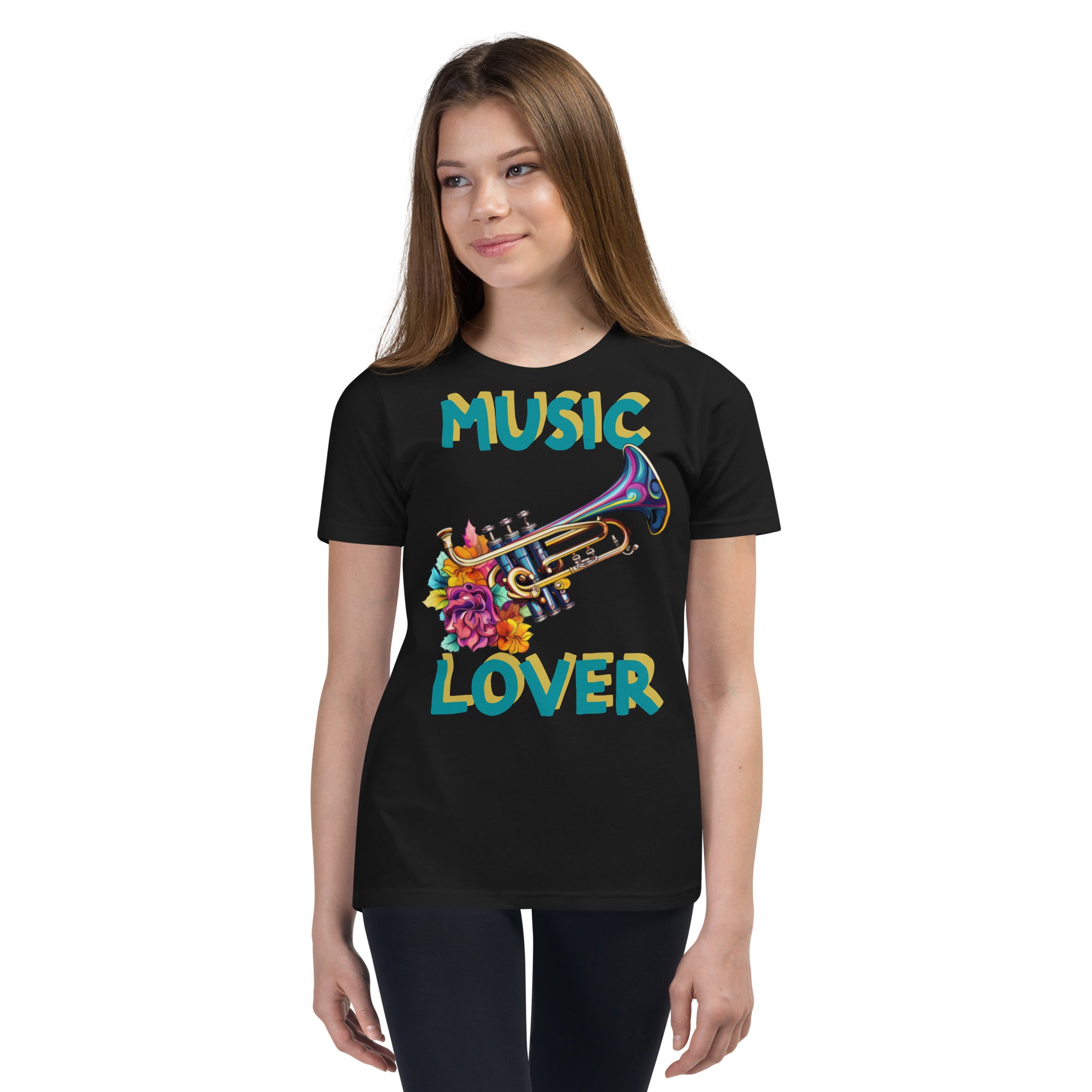 Youth Short Sleeve T-Shirt. Music Lover T Shirt, Back to School, Kids,