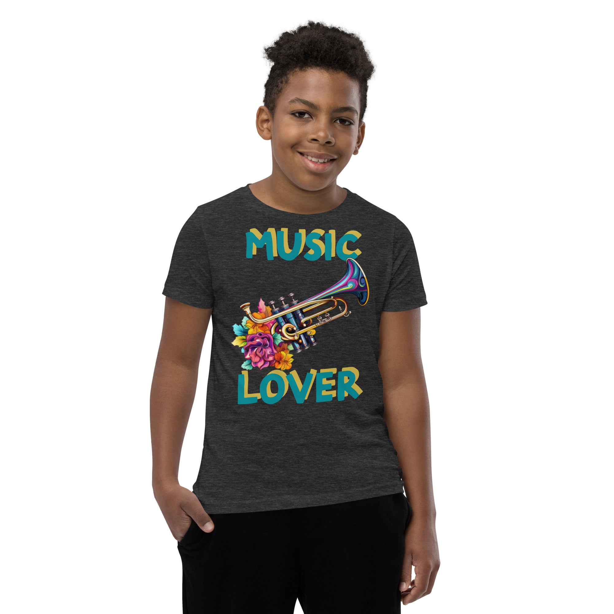 Youth Short Sleeve T-Shirt. Music Lover T Shirt, Back to School, S to XL