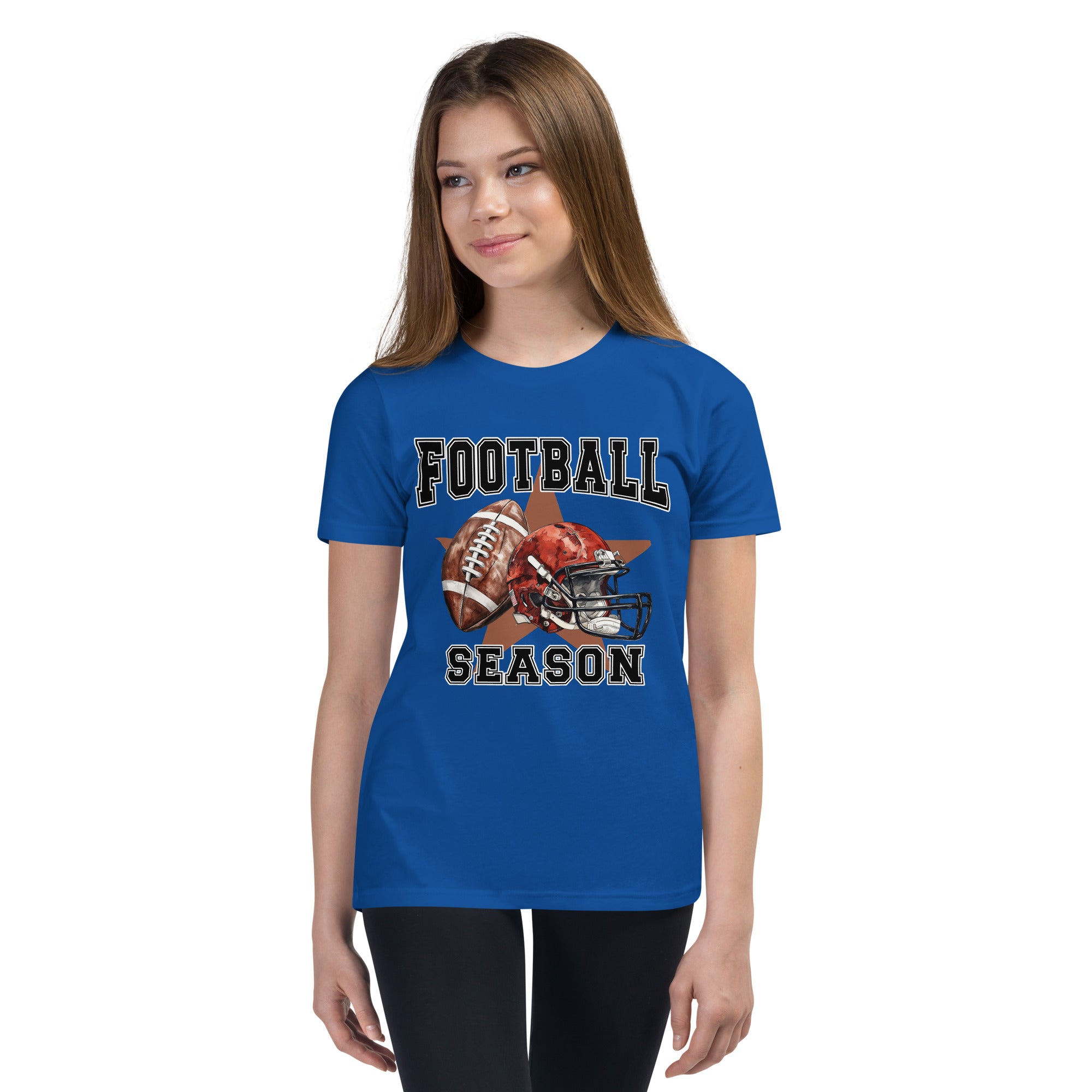 Youth Short Sleeve T-Shirt, Football T shirt, Everyday