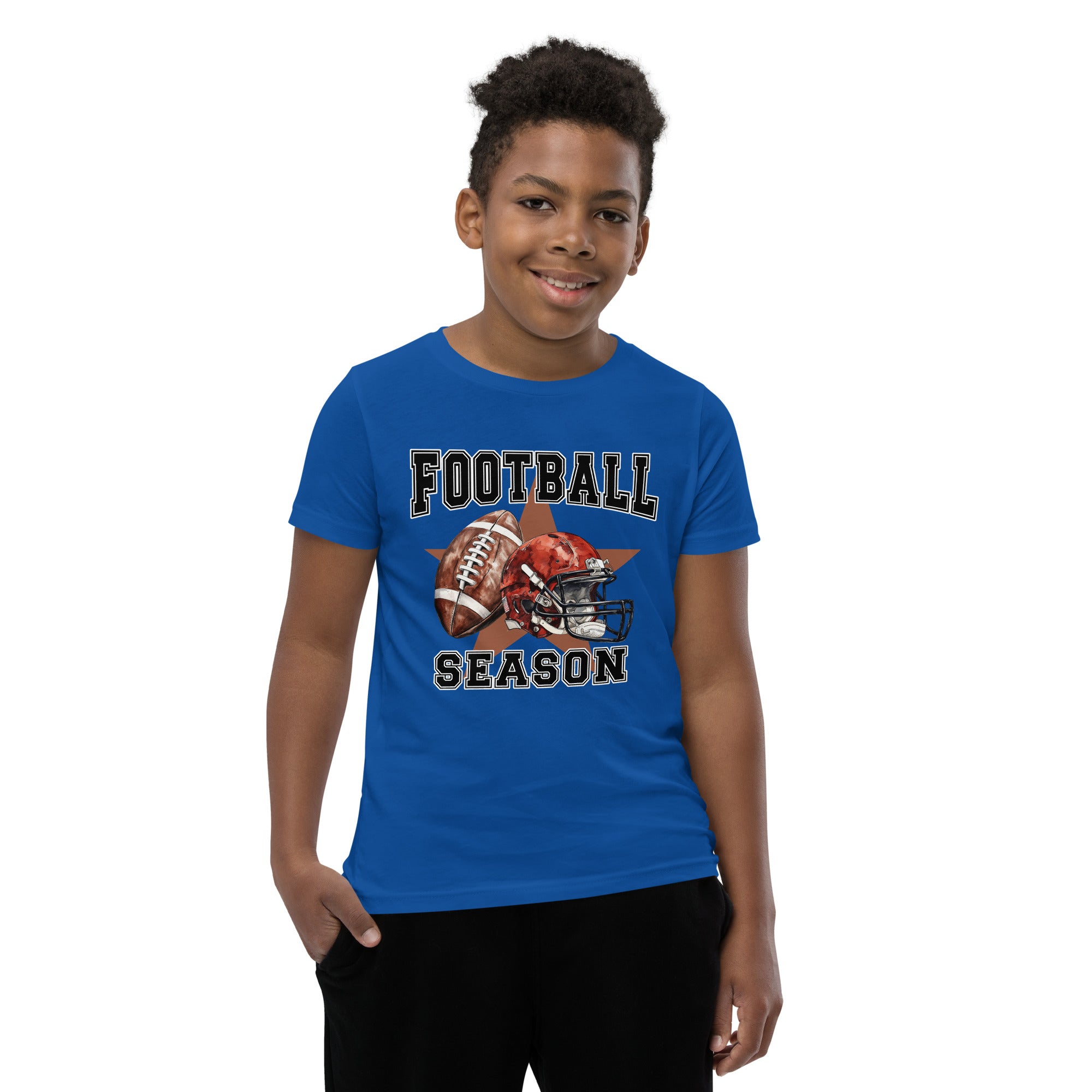 Youth Short Sleeve T-Shirt, Football T shirt, Everyday