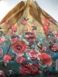 Summer Garden Scarf 58 x 20"