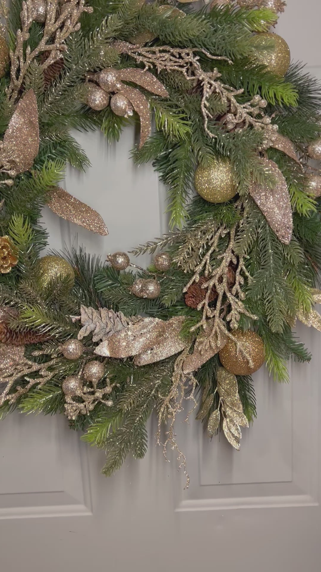 Holiday Wreath- Be Merry Christmas Wreath 24 " Diameter