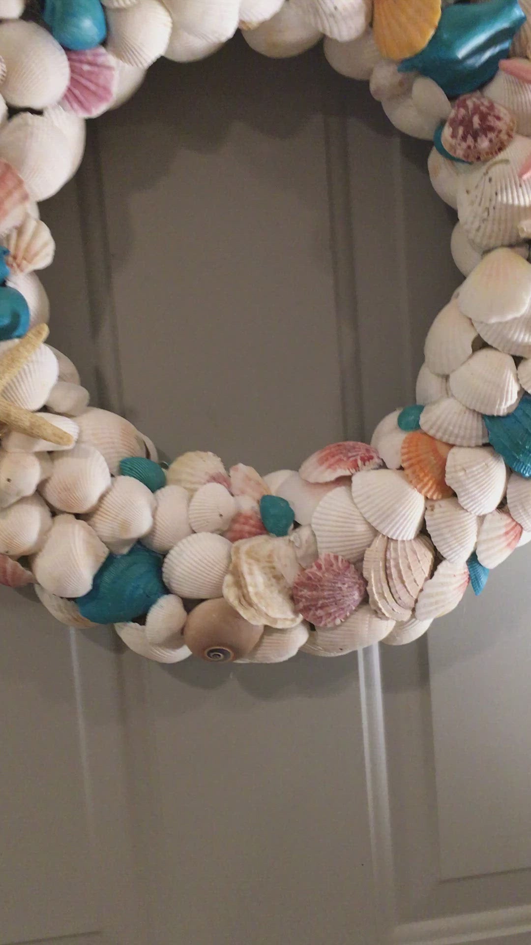 Sea Shell Wreath, Home Decor 18" x 4" depth
