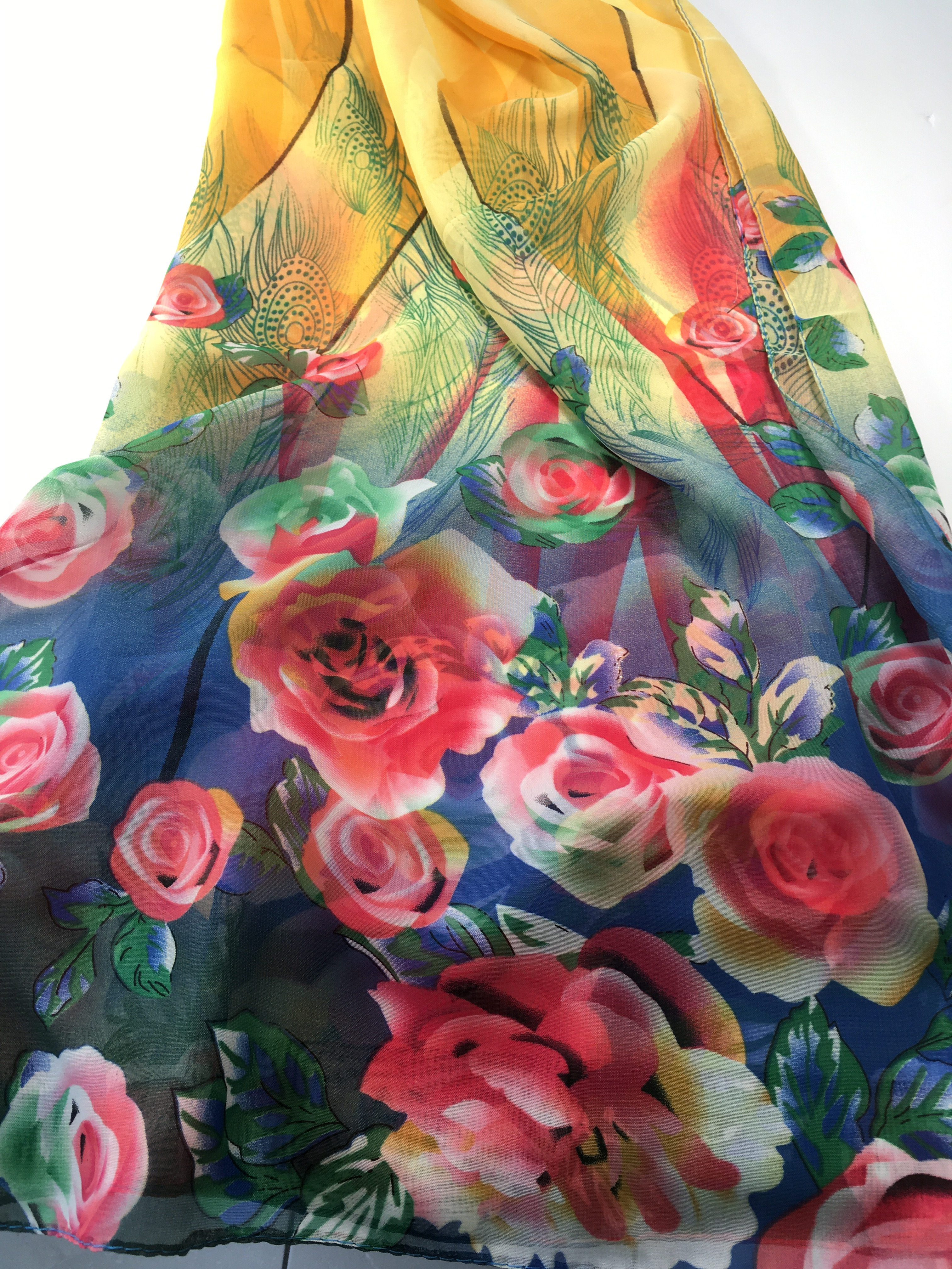 Summer Garden Scarf 58 x 20"