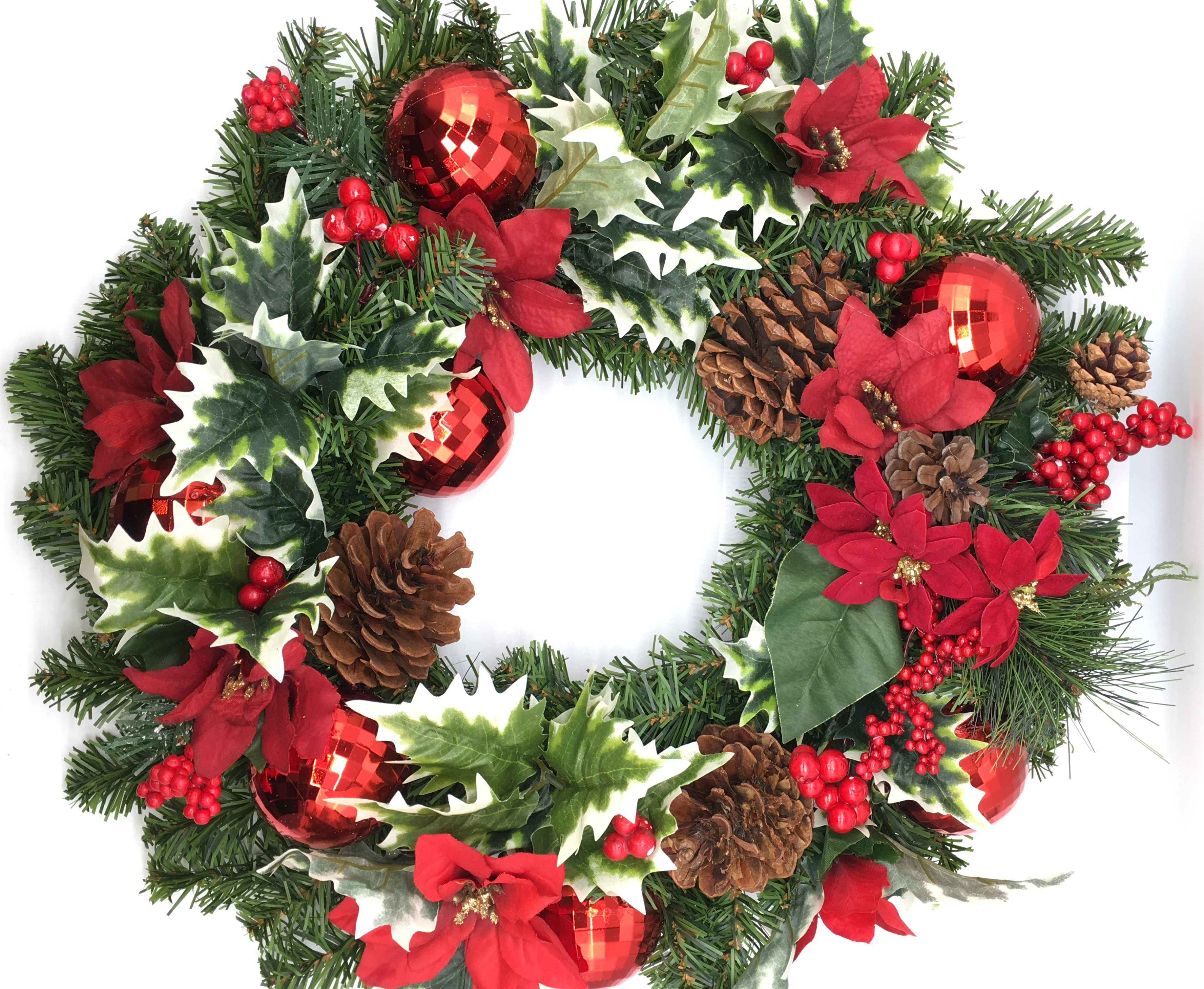 Happy Holiday Wreath 24"