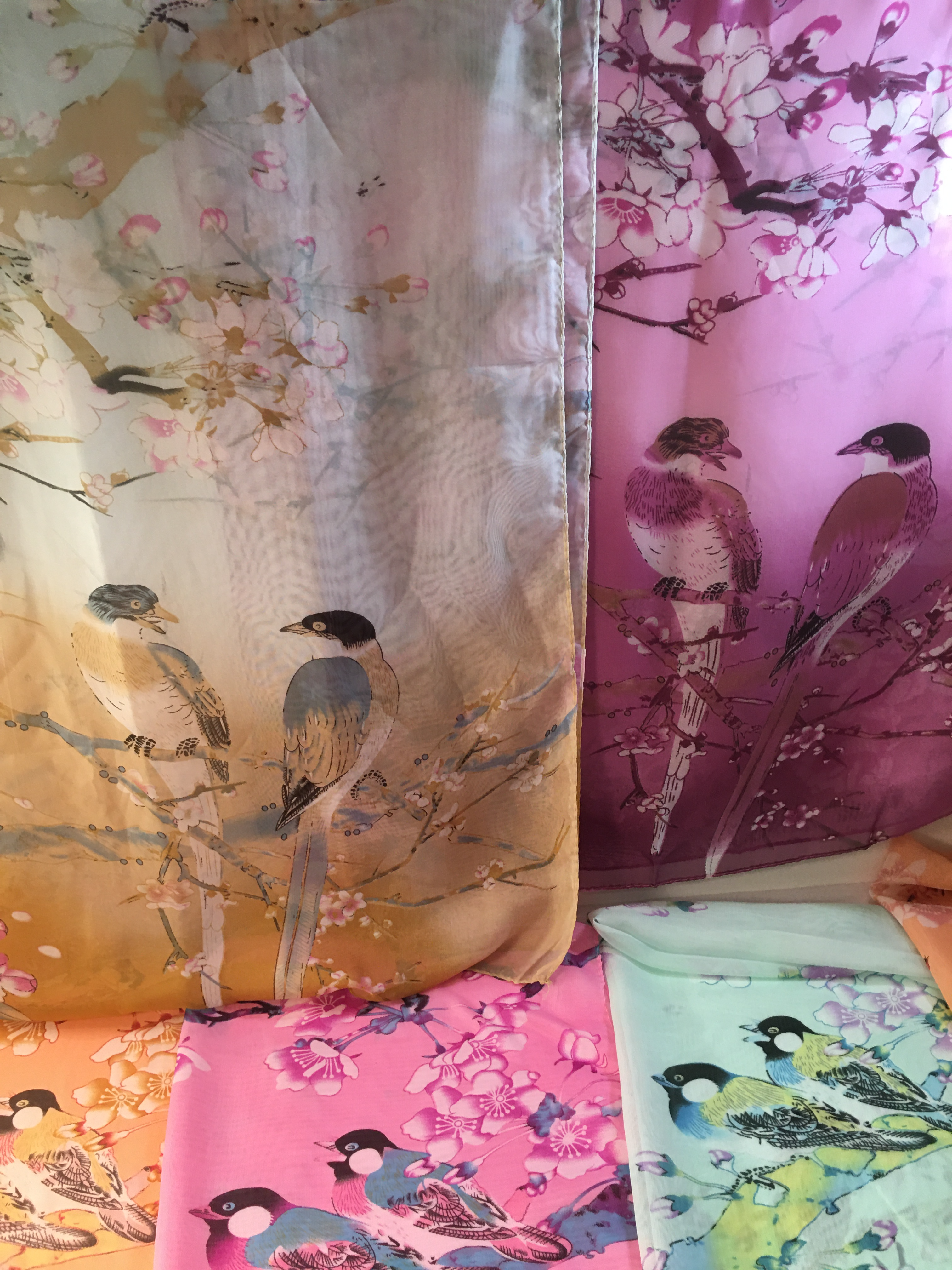 Summer Garden Scarf 58 x 20"