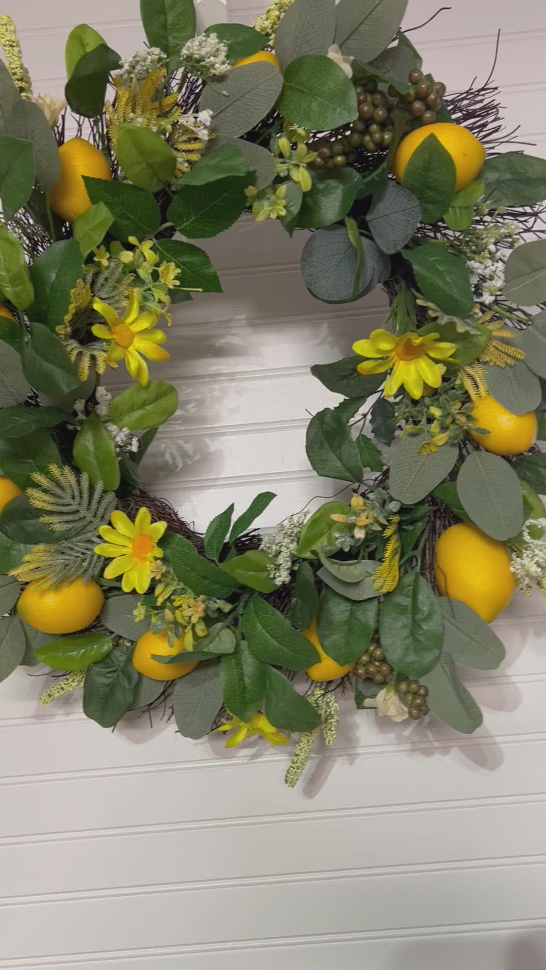 Lemon Spring/Summer Wreath 24"