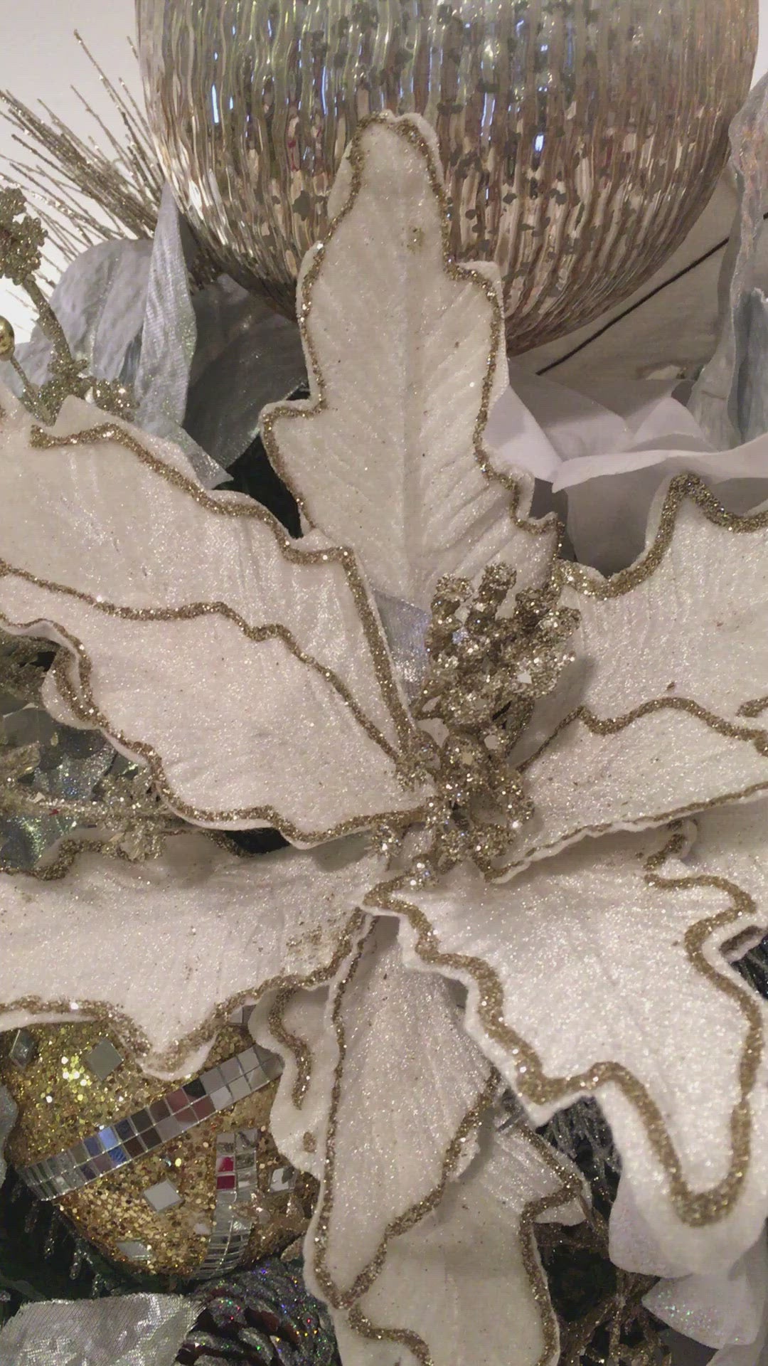 Sparkling Branch Winter Centerpiece, 22 x 14"