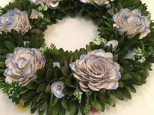 Wood Chip Wreath 20 x 20"