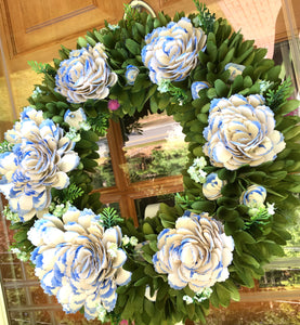 Wood Chip Wreath 20 x 20"
