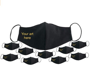 Custom Face Masks | Personalize w/Text Image Logo | Washable Reusable Cloth Mask