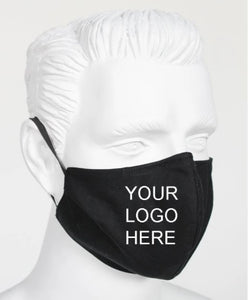 Custom Face Masks | Personalize w/Text Image Logo | Washable Reusable Cloth Mask