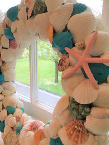 Sea Shell Wreath, Home Decor 18" x 4" depth