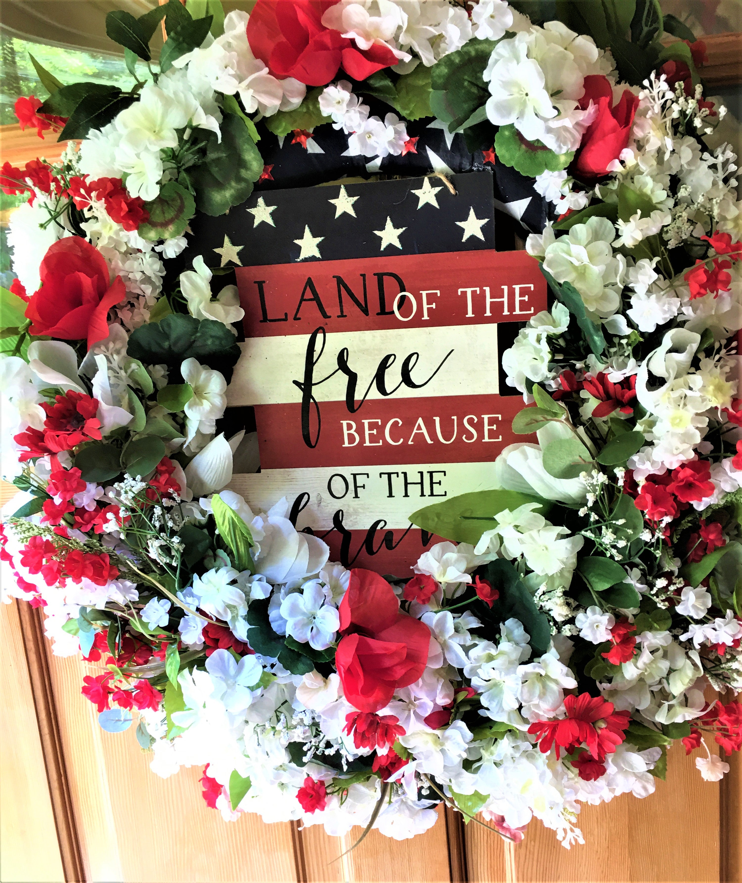 Patriotic Wreath - Veterans Day - Independence's Day 26"