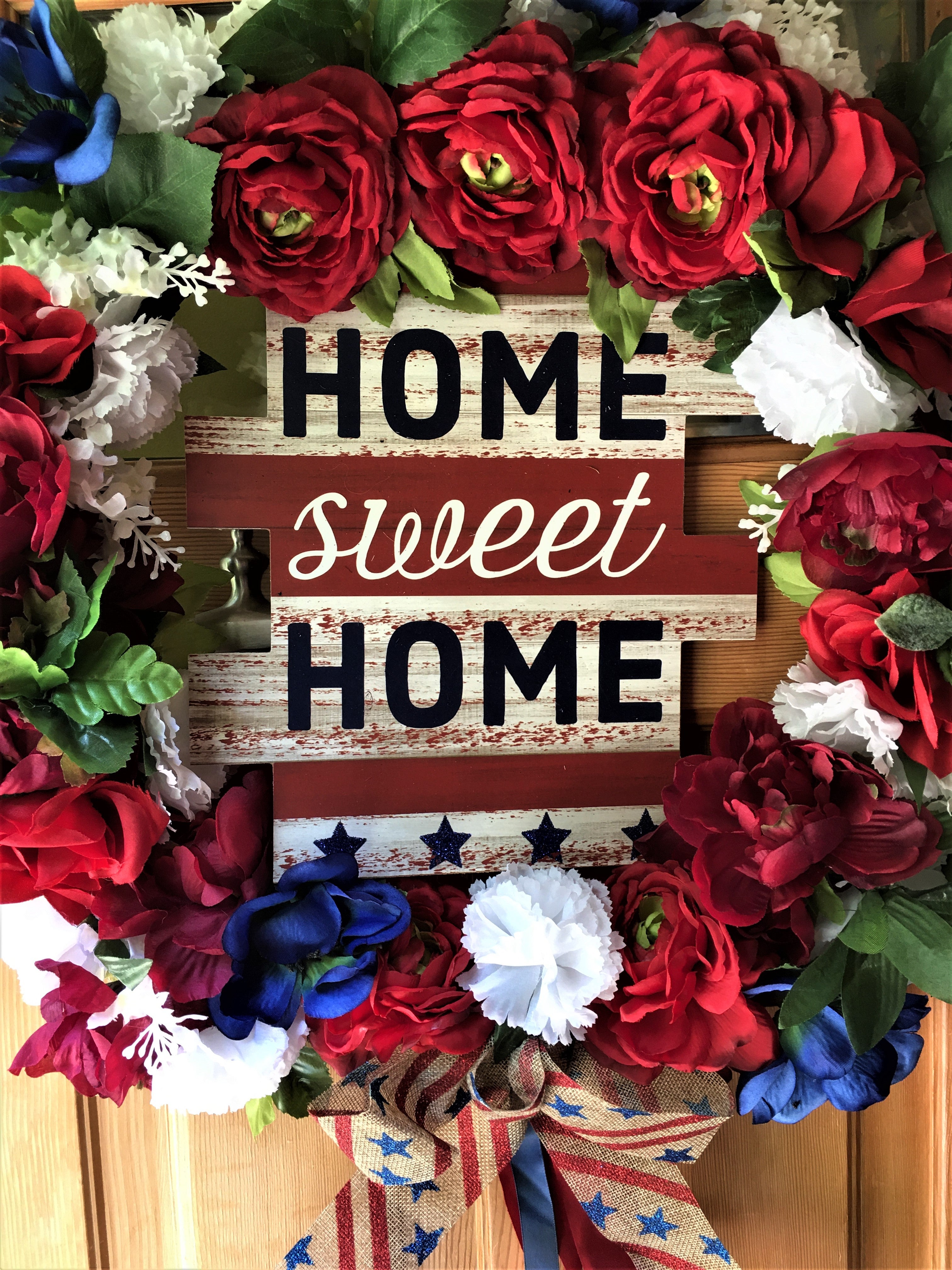 Home Sweet Home Wreath 25"