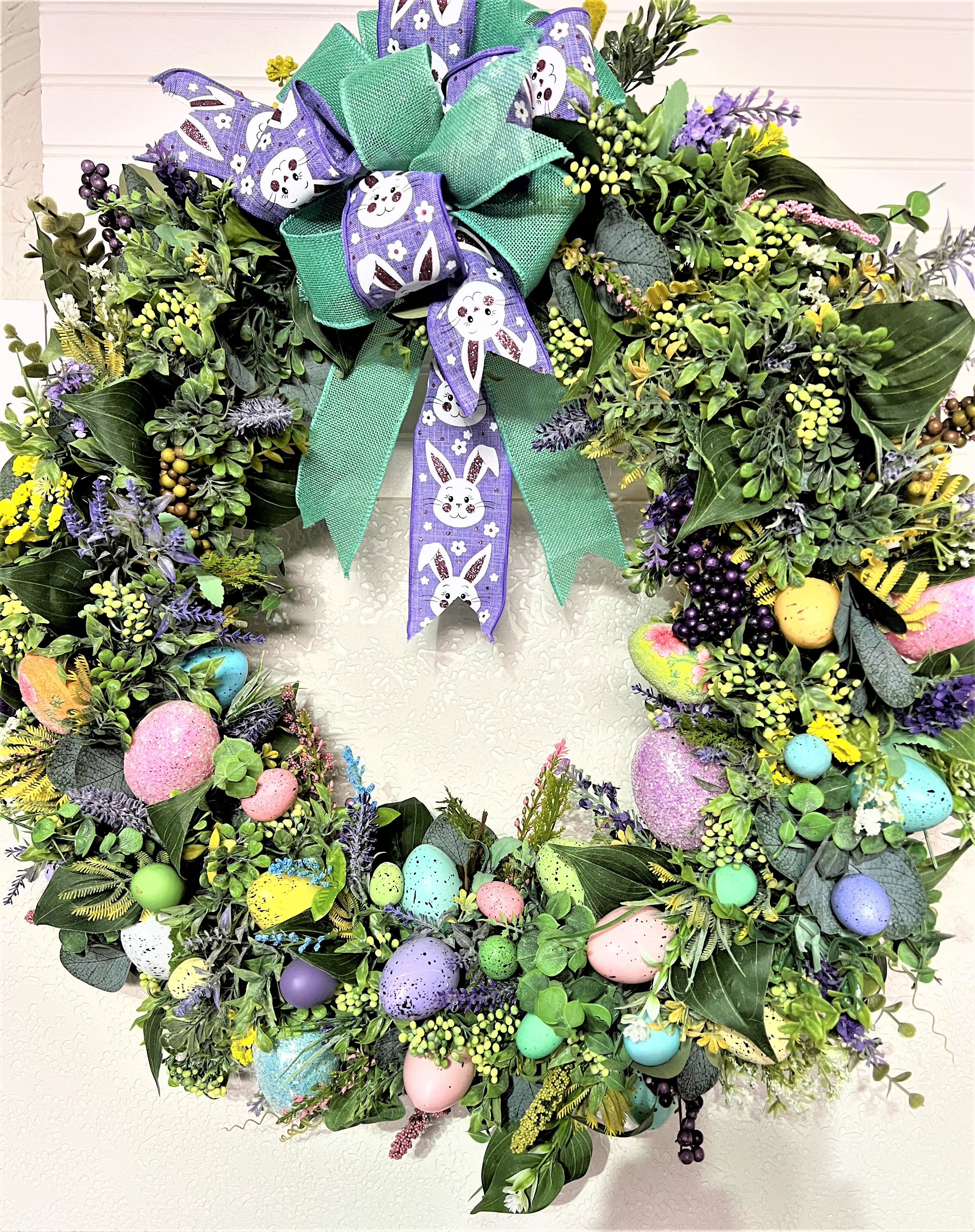 Easter Egg Hunt Wreath 25 inches