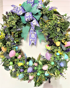 Easter Egg Hunt Wreath 25 inches