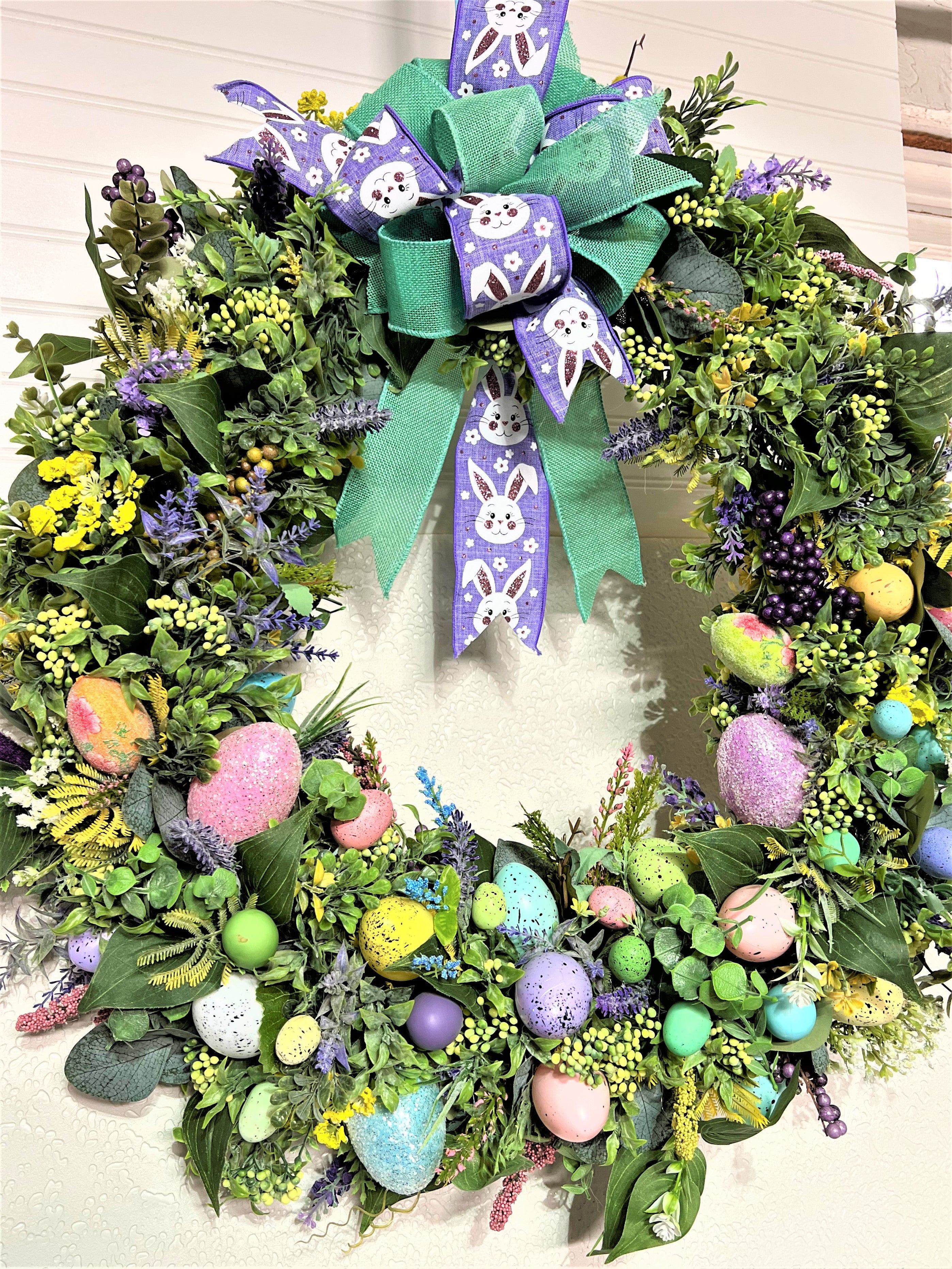Easter Egg Hunt Wreath 25 inches